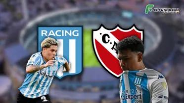 Racing vs Independiente Foto: Infobae, YouTube, AS y Escudoteca PN