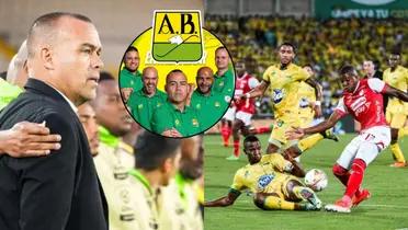 Rafael Dudamel junto a su cuerpo técnico del Atlético Bucaramanga