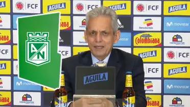 Reinaldo Rueda en una rueda de prensa en la Selección Colombia