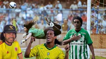 René Higuita con la camiseta de la Selección Colombia