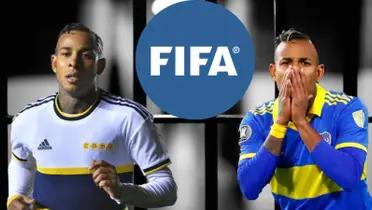 Se salvó de las rejas y la decisión de FIFA con Sebastián Villa exBoca Juniors  (Foto tomada de Diario La Izquierda, Comodoro 24, FIFA, Bolavip)