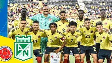 Selección Colombia y el escudo de Atlético Nacional