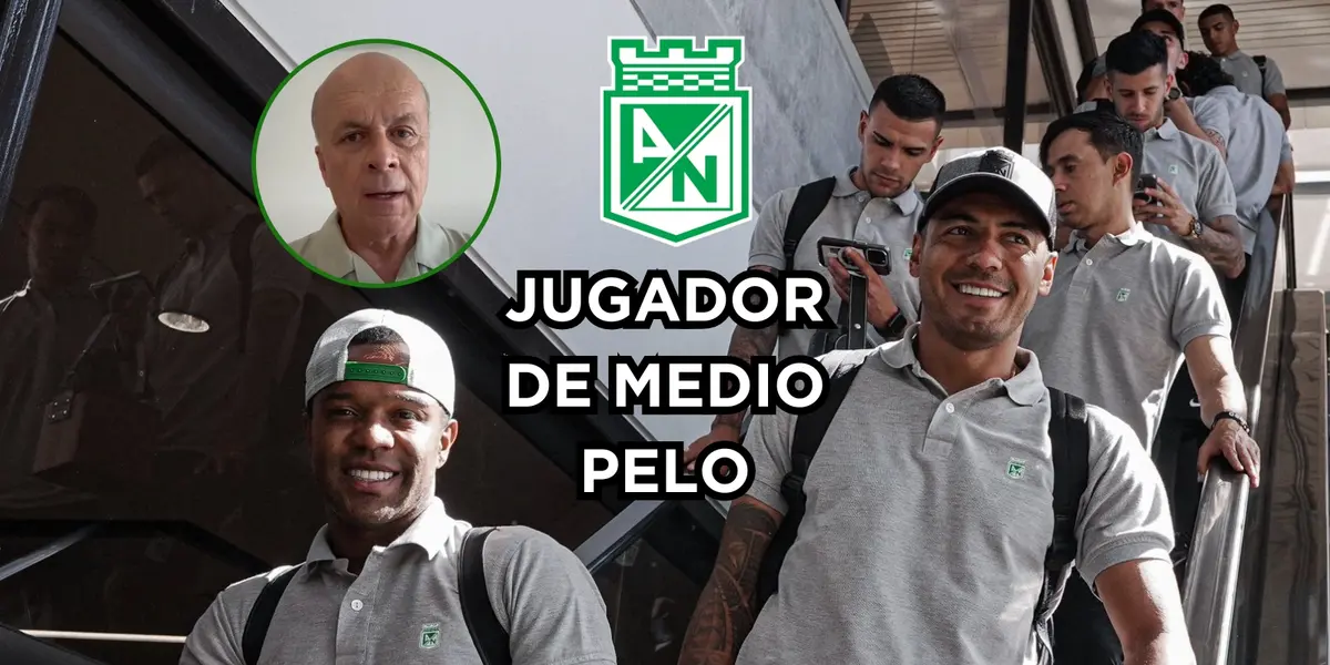   Vélez mandó unos sablazos sobre un jugador del Verde. Foto de Nacional tomada de Twitter @nacionaloficial, Velez YouTube El Futbolero.