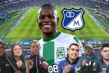 Yerson Candelo de Atlético Nacional sonó para ser fichado por Millonarios FC y los hinchas azules reaccionaron.