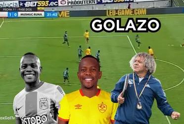 Yerson Candelo se reportó con un golazo en Ecuador.