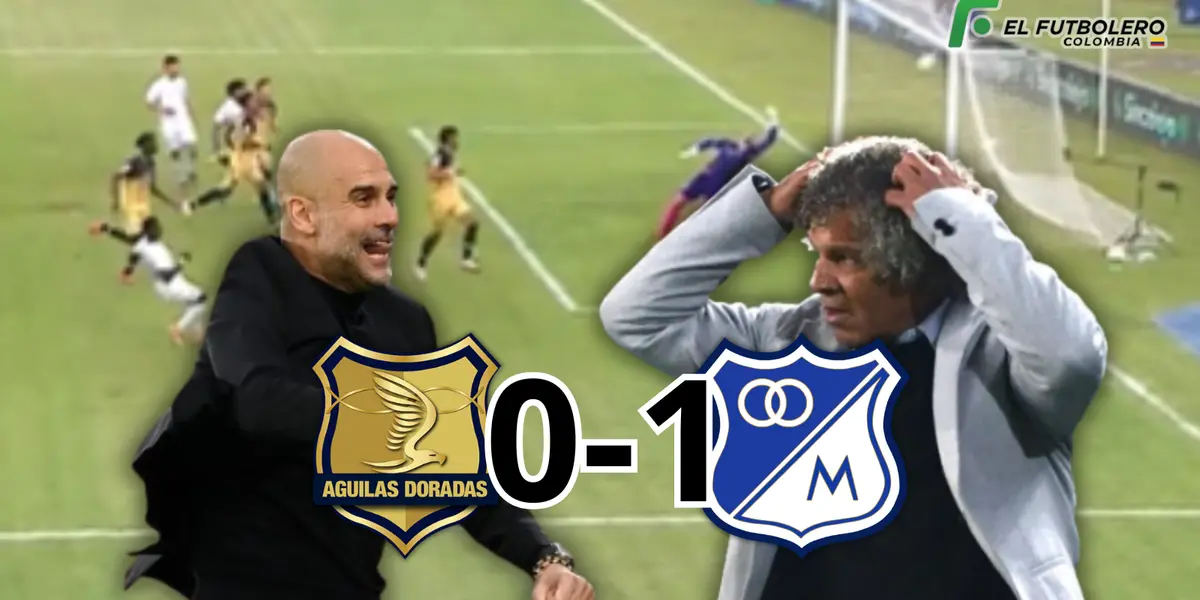 Al estilo Guardiola, el golazo de Millonarios para el 1 a 0 ante Águilas Doradas en Sincelejo