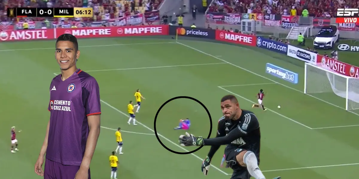 Álvaro Montero tirado en el césped del Estadio de Maracaná de Rio de Janeiro