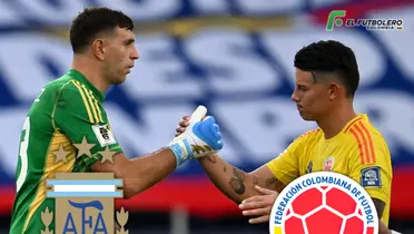 Argentina vs Colombia Foto: El País y Escudoteca PN