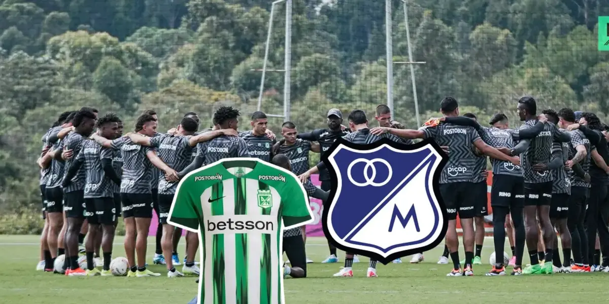 Atlético Nacional en un entrenamiento