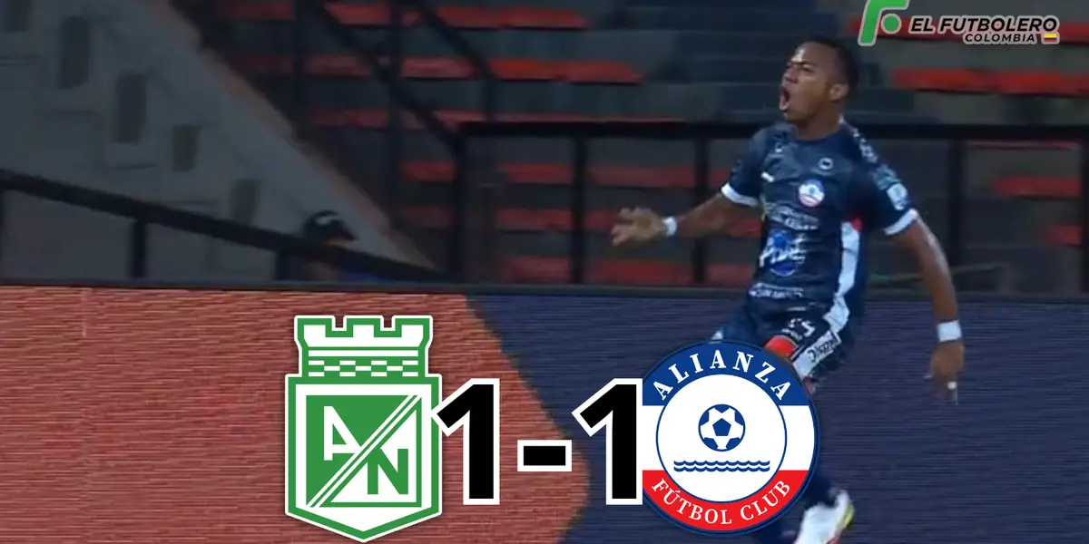 Duró poco la alegría, Alianza FC sorprende y empata en el Atanasio 1 a 1 ante Nacional