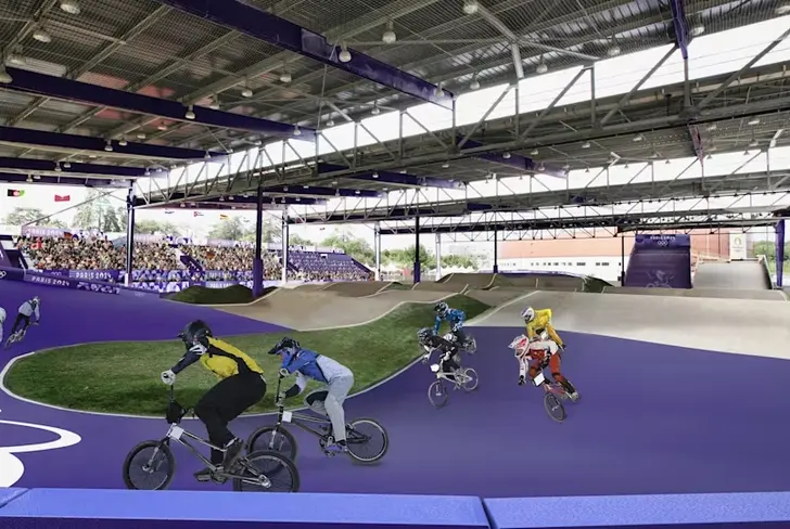 El estadio del BMX en París 2024. Foto: París 2024