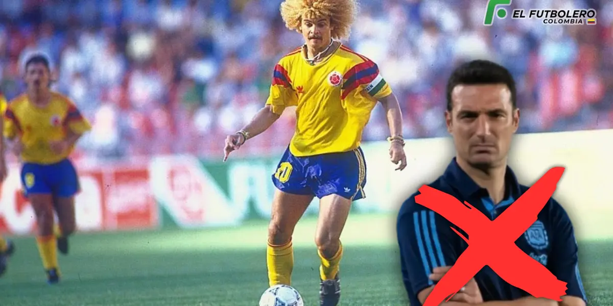 Carlos Valderrama y Lionel Scaloni Foto: FIFA y 90 minutos