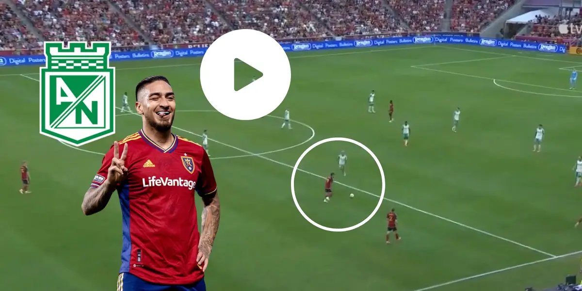 Cristian Arango haciendo un gol con el Real Salt Lake en USA