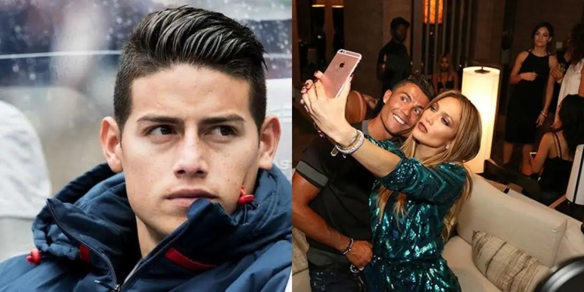 Cristiano Ronaldo en medio de unos rumores extra deportivos para salir con mujeres en Europa, algo que no se le conoce a James Rodríguez.