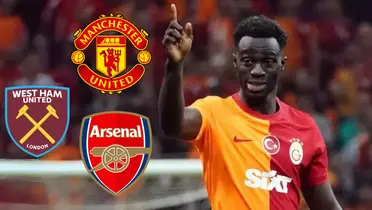 Davinson Sánchez en un partido con el Galatasaray de Turquía