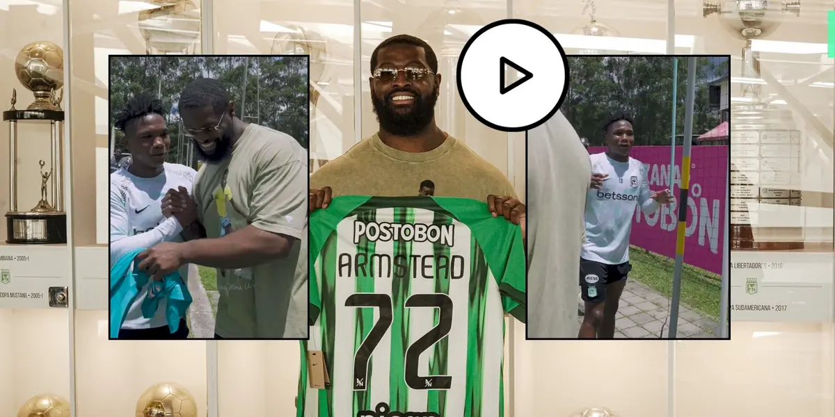 Édier Ocampo y Terron Armstead en Atlético Nacional