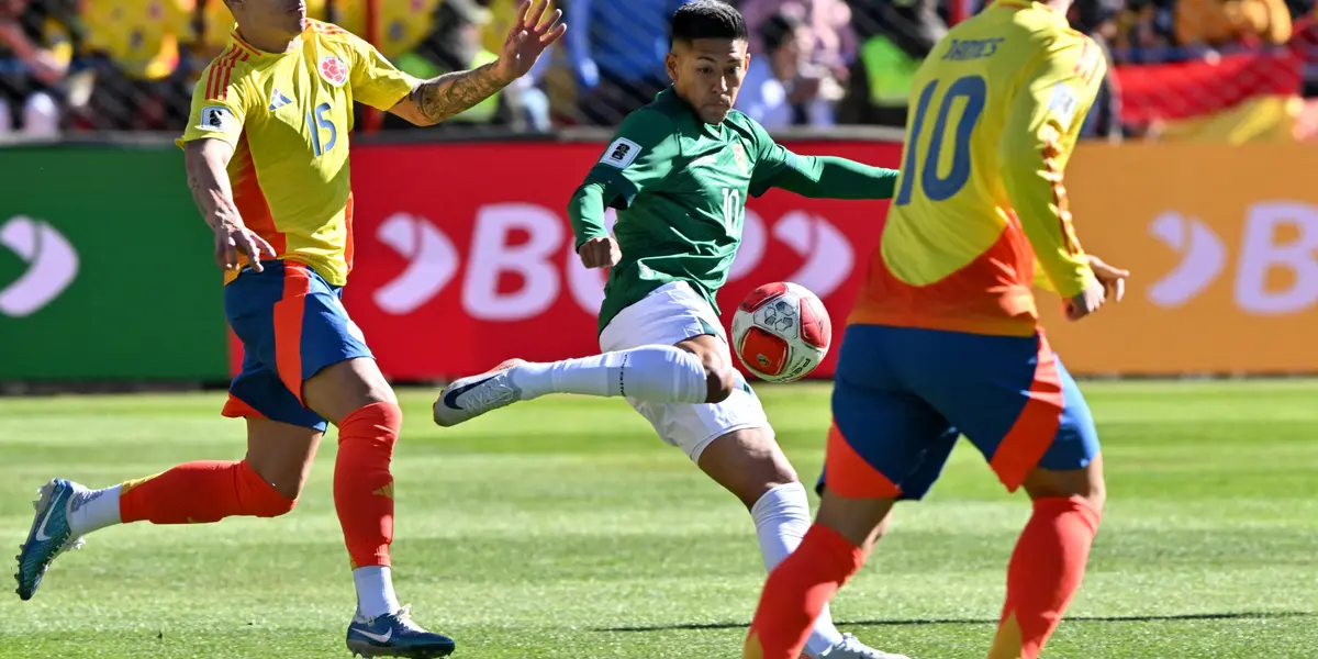 El joven jugador de Bolivia que ya es alabado en su país por hacerle gol a Colombia. Foto: Conmebol