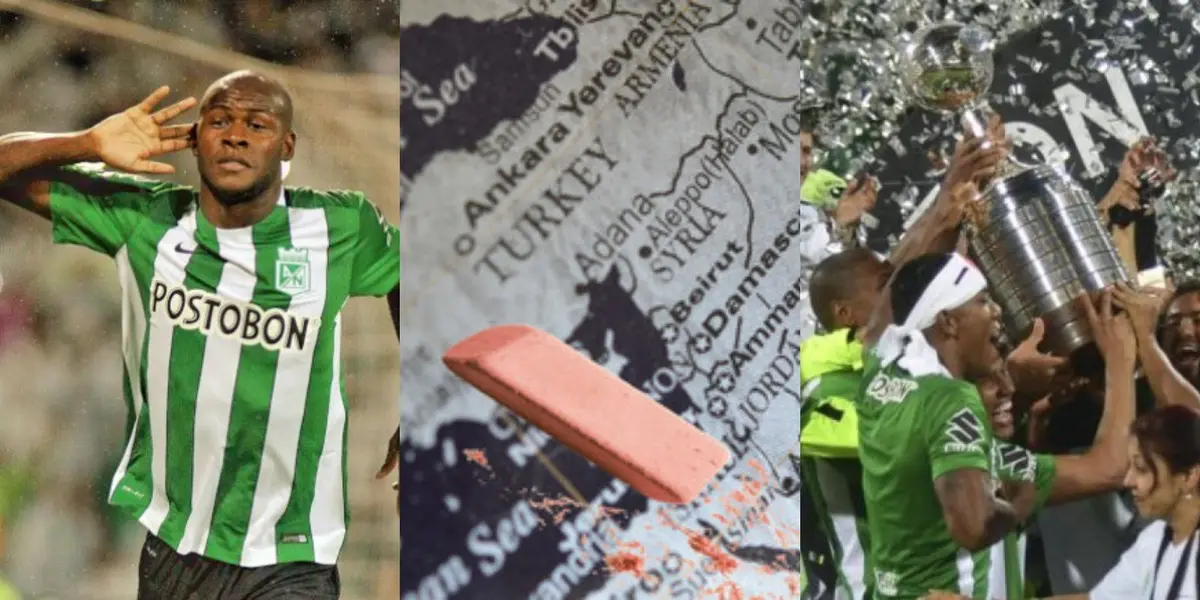 El jugador fue un crack con la camiseta de Atlético Nacional con quien ganó la Copa Libertadores 