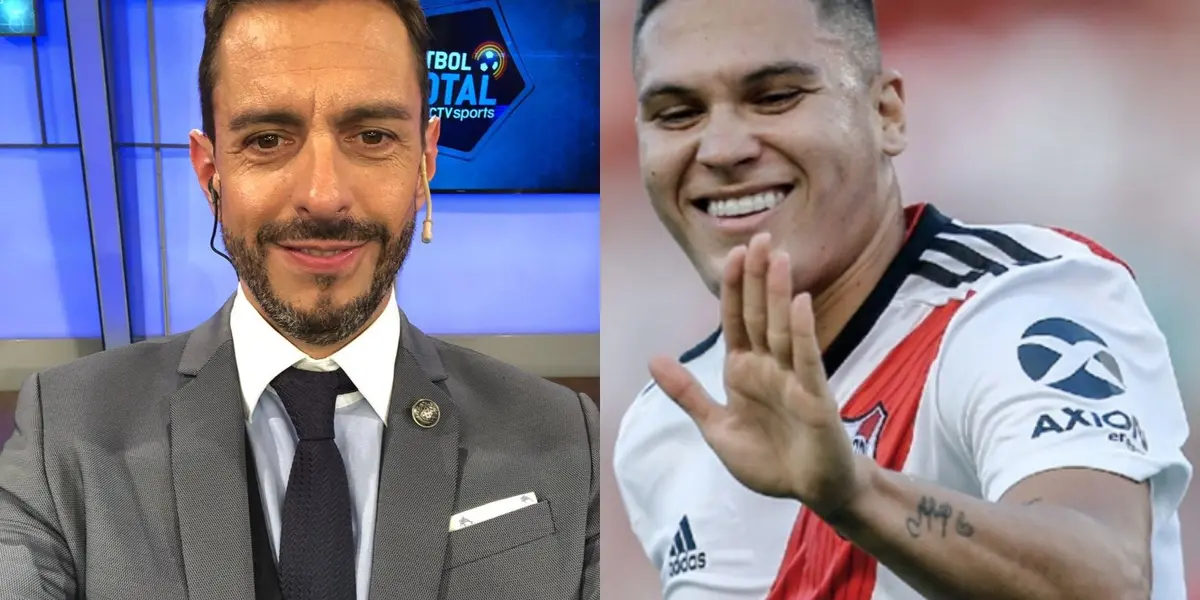 El periodista Pablo Giralt no paró de elogiar a Juan Fernando Quintero en River Plate.