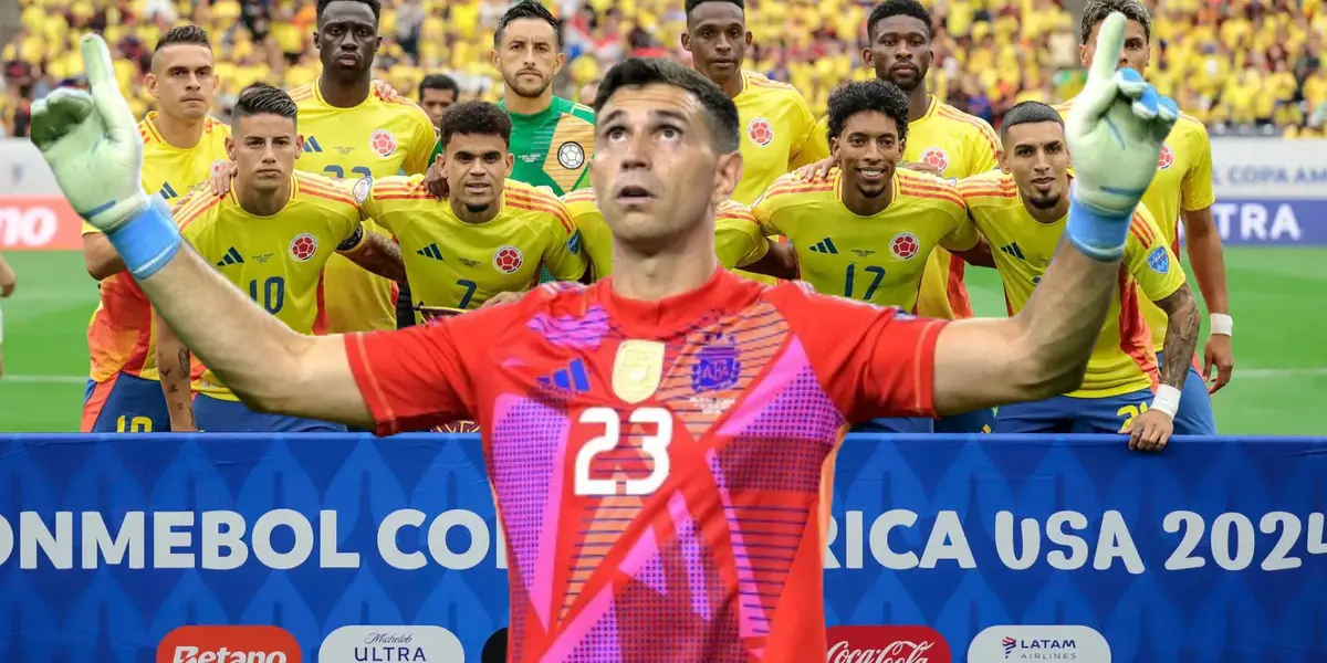 Emiliano Martínez y la Selección Colombia. FOTO: Conmebol.