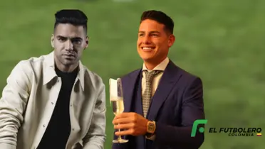 Falcao García y James Rodríguez. Foto: redes de Falcao García y James Rodríguez.