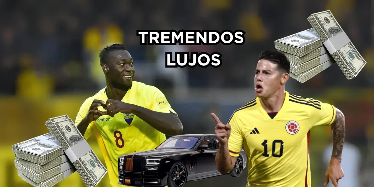   Felipe Caicedo y James Rodríguez manejan autos de lujo.