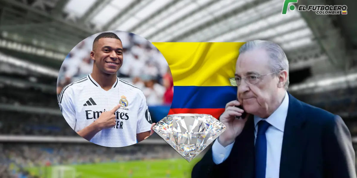 Florentino lo tiene en lista, la joya colombiana que busca el Real Madrid con Mbappé 