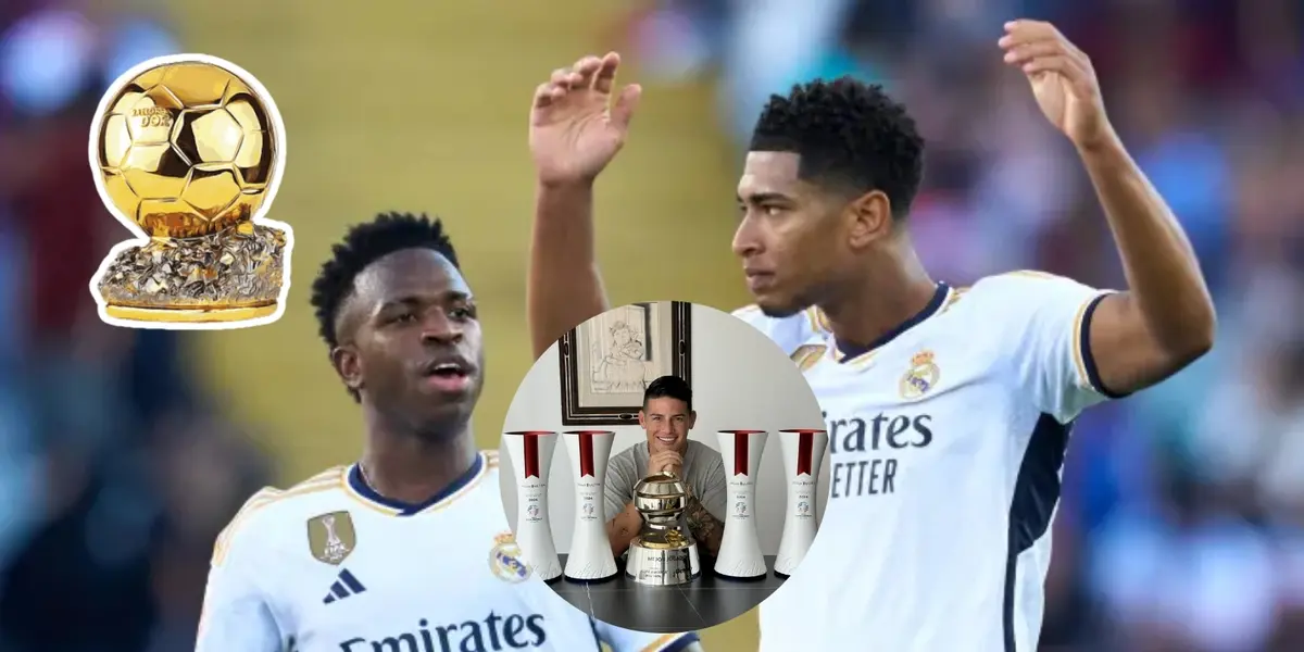 James Rodríguez a un paso de pelearle el Balón de Oro a Vinícius y Jude Bellingham