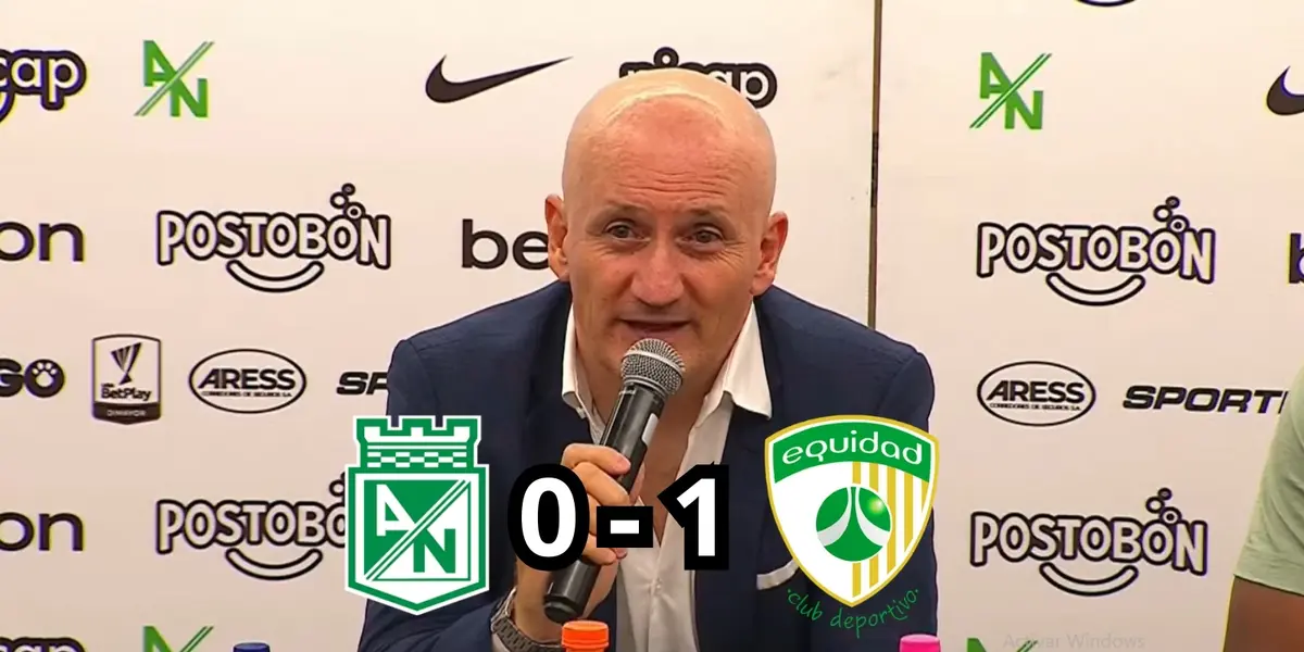 Las excusas de Pablo Repetto en Atlético Nacional tras perder 1 a 0 contra La Equidad