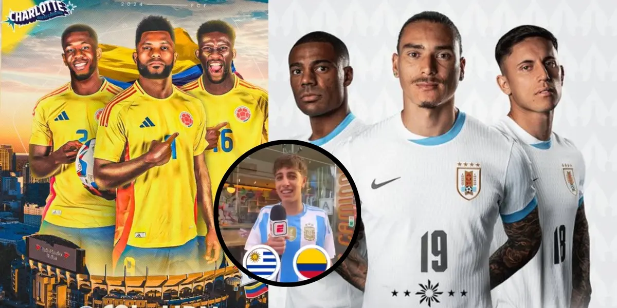 Foto: Captura de pantalla ESPN Argentina / FCF Twitter / Selección Uruguay Twitter