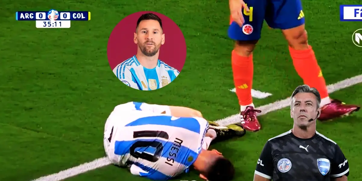 (VIDEO) Hasta los hinchas del Real Madrid se dieron cuenta como Messi quiso sacar ventaja contra Colombia 