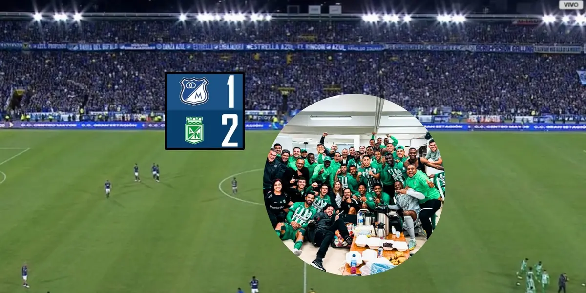 Foto: Captura de pantalla Win Sports / Atlético Nacional Twitter