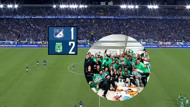 Foto: Captura de pantalla Win Sports / Atlético Nacional Twitter