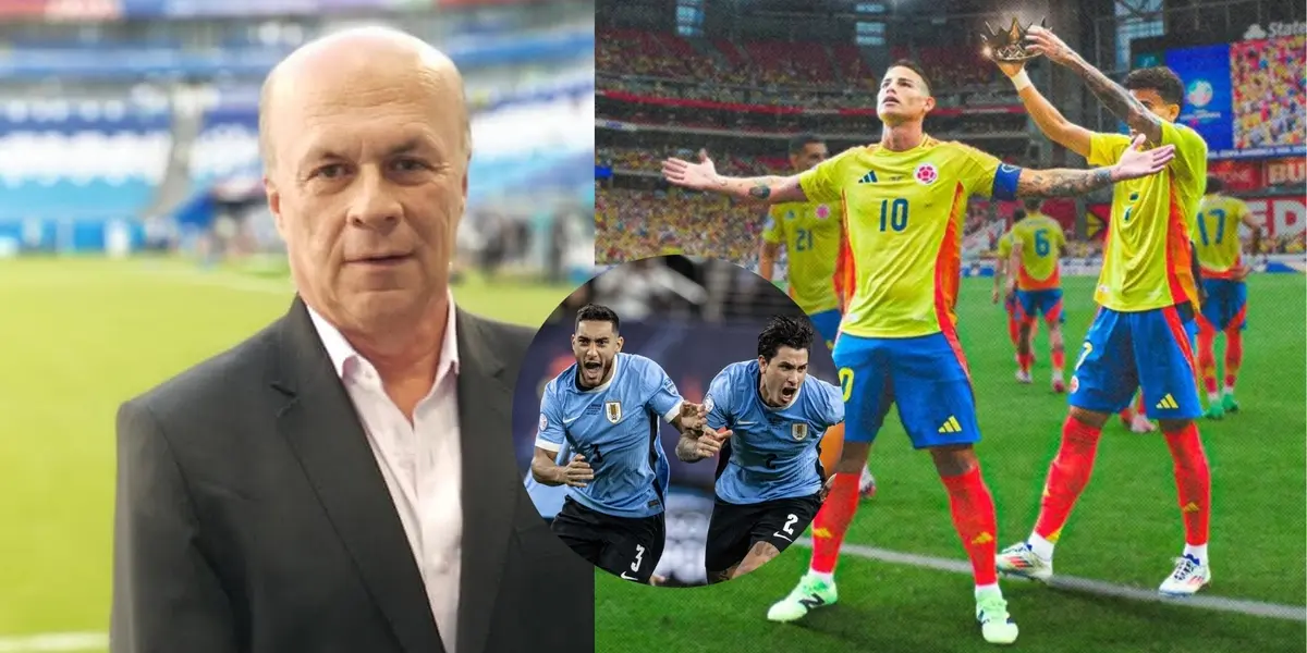 Felicitó a James y mira lo que dijo Carlos Antonio Vélez del Colombia contra Uruguay