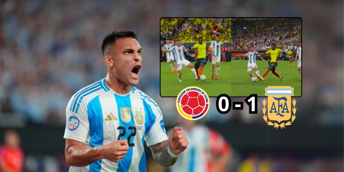 No le pitan un penal a Colombia y Argentina campeona con gol de Lautaro Martínez