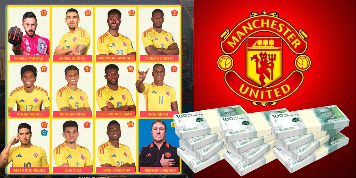 Manchester United pagaría $88 mil millones por un crack de la Selección Colombia