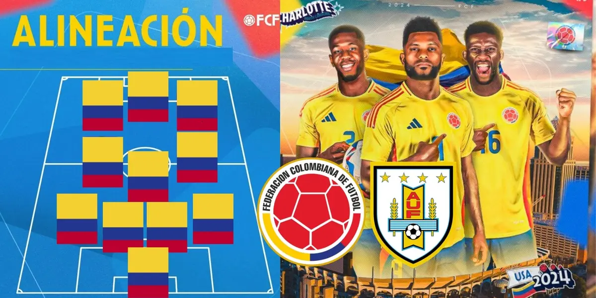 A poco del Colombia contra Uruguay, se filtró la posible alineación de la Tricolor