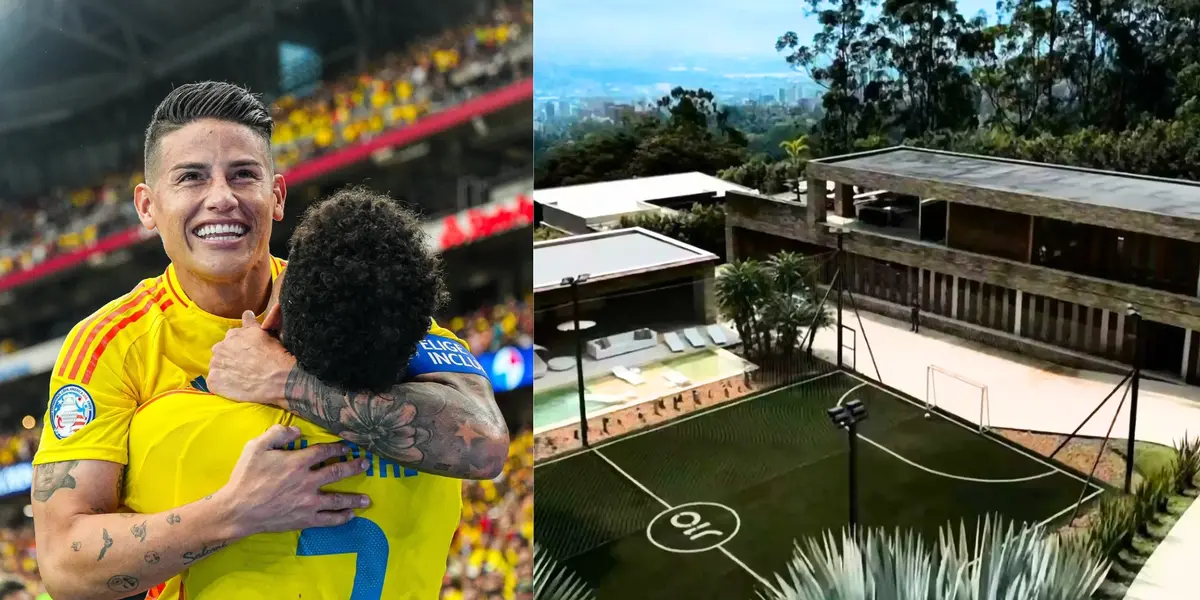 Así es la mansión de James Rodríguez en Colombia, tiene hasta cine privado