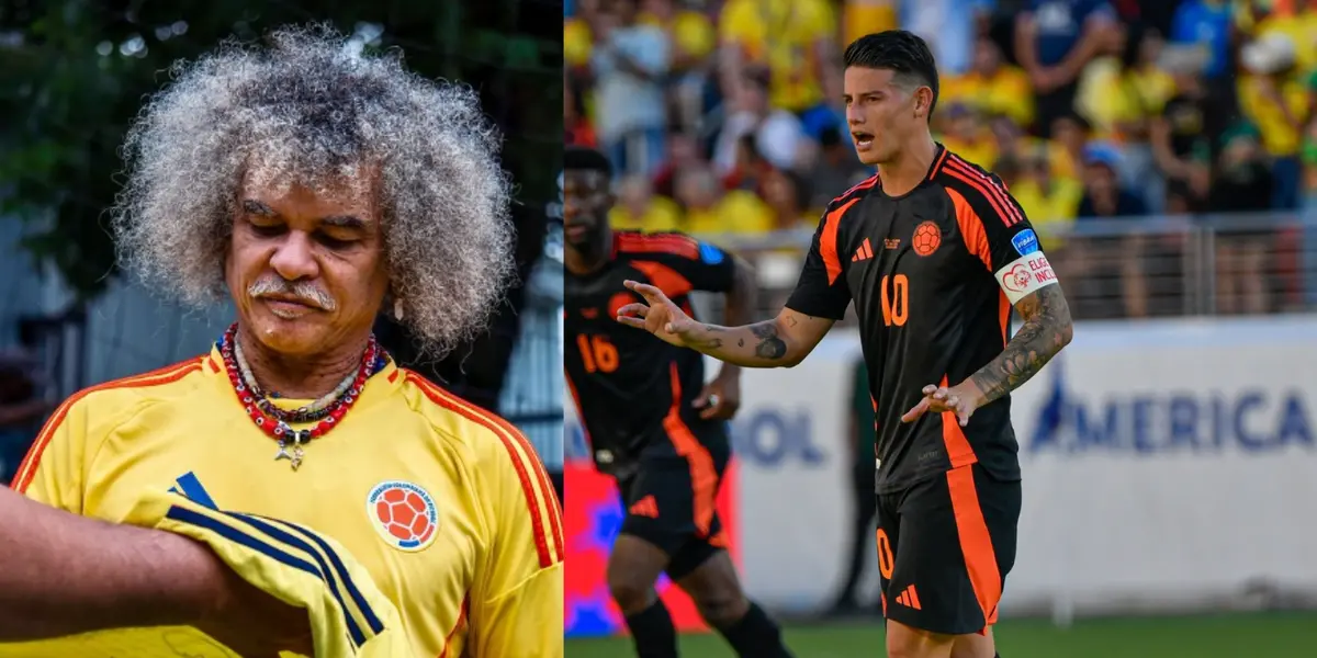 Foto: James Rodríguez Twitter / Carlos Valderrama Instagram