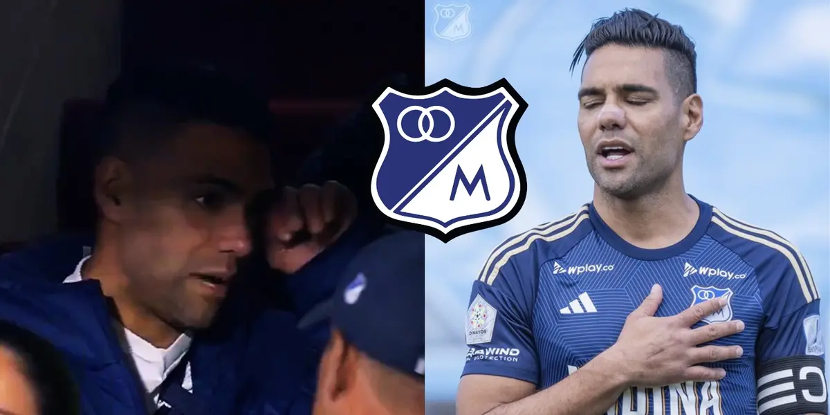 Radamel Falcao García lesionado, parte médico oficial de Millonarios tras el duro golpe