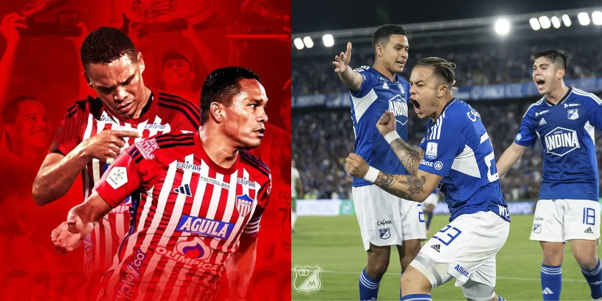 Foto: Millonarios FC Twitter / Junior FC Twitter