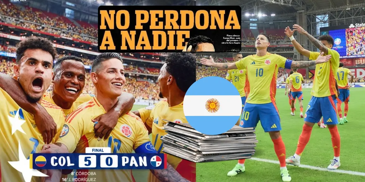 Prensa de Argentina embobada al ver que Colombia goleó a Panamá y esperan por Uruguay o Brasil 