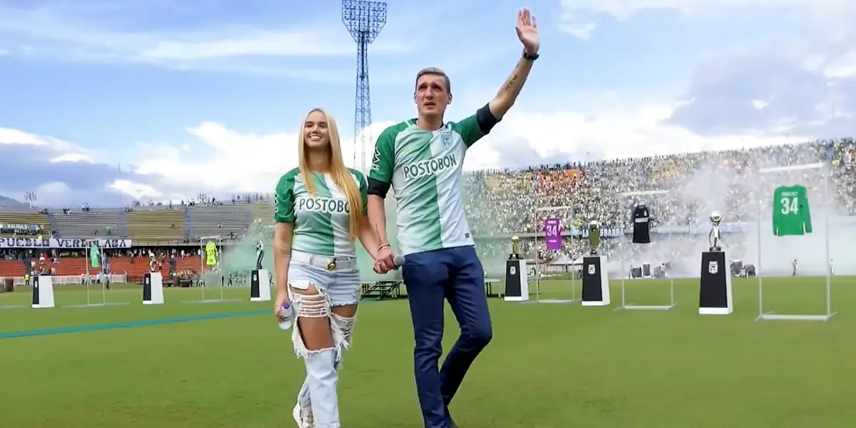 Franco Armani en su despedida de Atlético Nacional