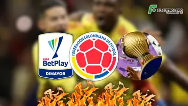 Fútbol Colombiano Foto: AFP, Escudoteca PN y Liga Betplay