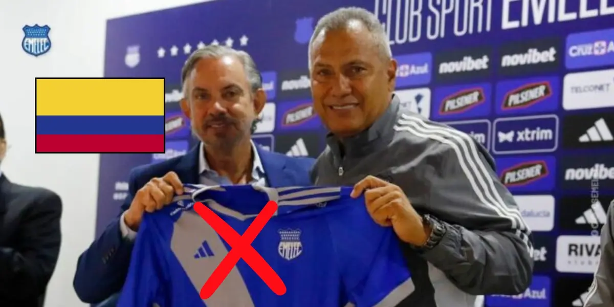 Hernán Torres con la camiseta del Emelec de Ecuador