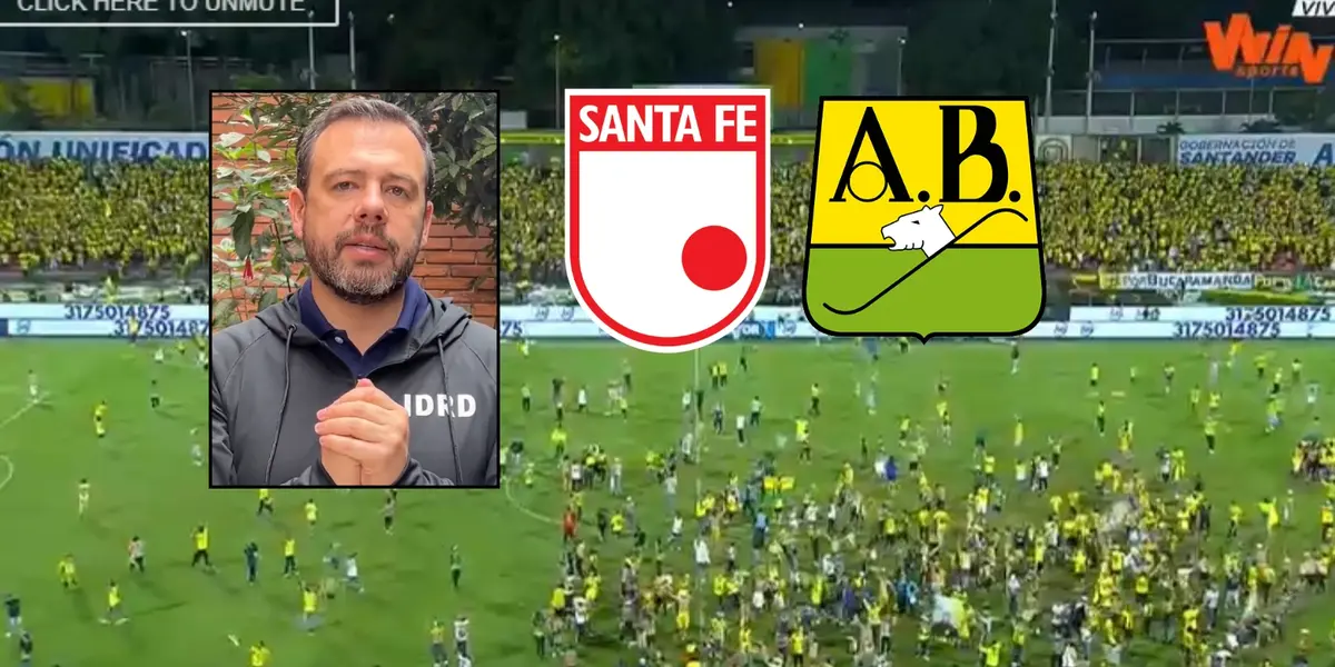 Hinchas del Atlético Bucaramanga saltaron a la cancha