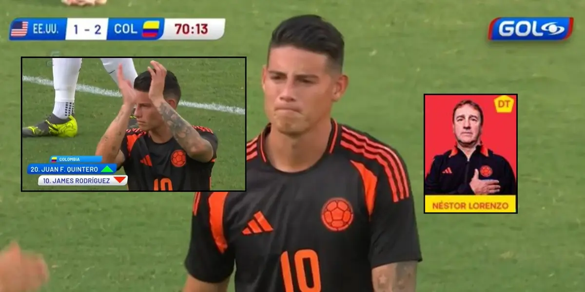 James Rodríguez con la camiseta de la Selección Colombia