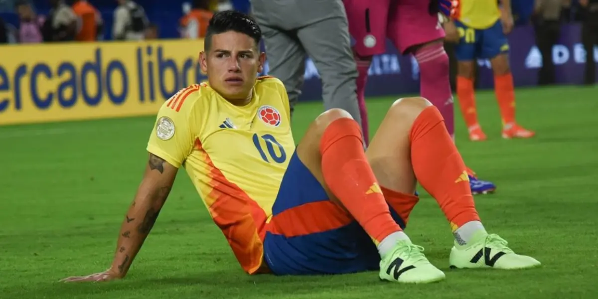 James Rodríguez dejó todo en la cancha contra Bolivia. Foto: James Rodríguez/X