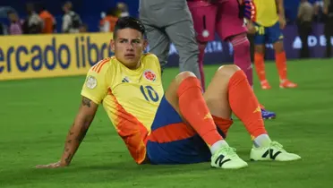 James Rodríguez dejó todo en la cancha contra Bolivia. Foto: James Rodríguez/X