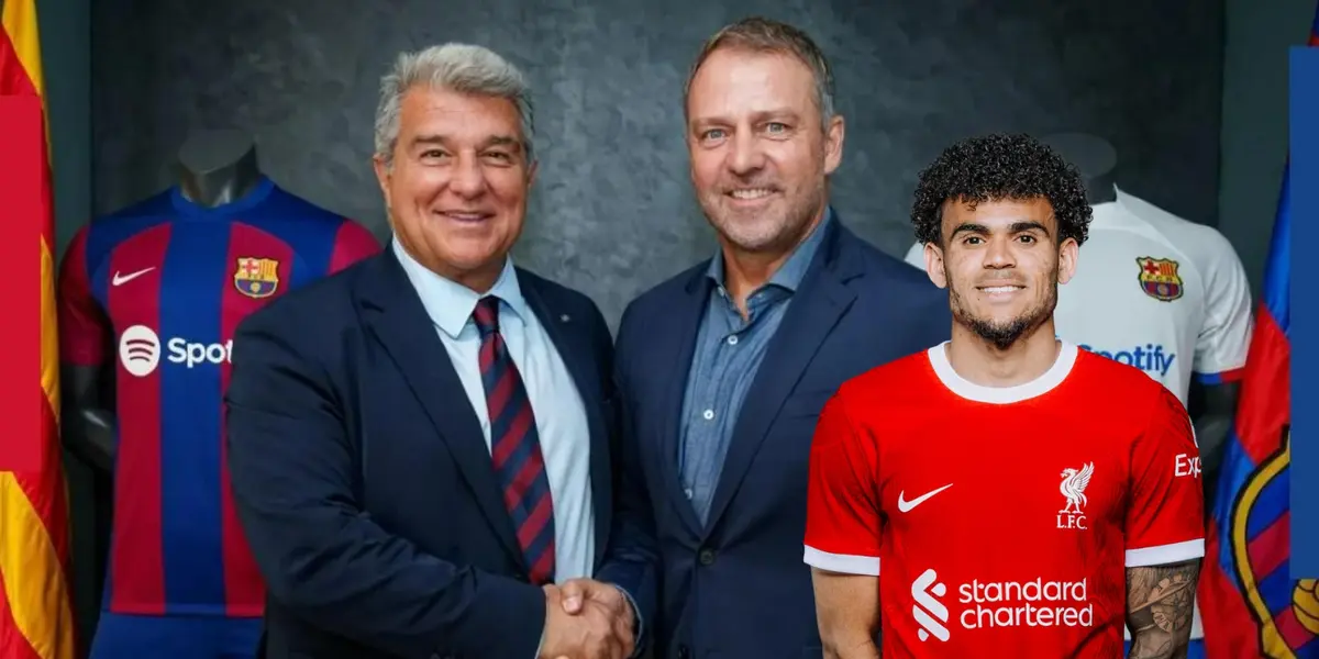 Joan Laporta en la presentación de Hansi Flick como nuevo entrenador